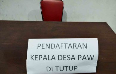 Pendaftaran Kepala Desa PAW