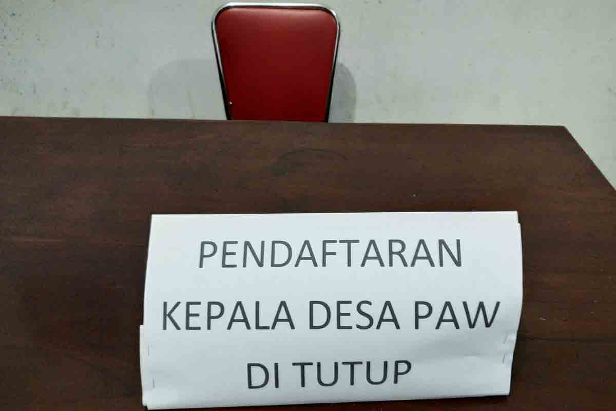 Pendaftaran Kepala Desa PAW